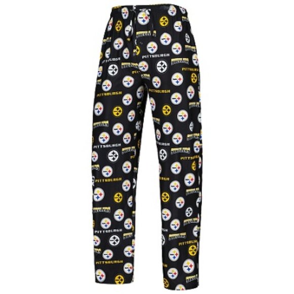 🆕🏈 PITTSBURGH STEELERS ALL OVER PRINT LOUNGING PANTS - MEN - Picture 1 of 3